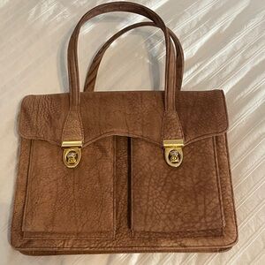 Vintage Suede(faux?) Handbag